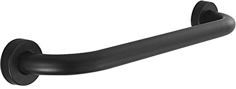 HONPHIER Maniglione Disabili Maniglione Antiscivolo Maniglione Acciaio Inox Maniglia per Vasca da Bagno Doccia Maniglione Sicurezza per Disabiliti Gravida Bambini, Nero (40CM)