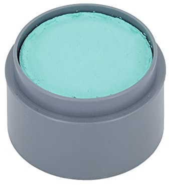 Grimas Water-Make-Up, 15ml Wasserschminke, Farbe türkisgrün 405, professionelle Körperfarbe, schnelltrockend und sehr hautschonend, ideal fürs Kinderschminken, Karneval und Halloween, auf Wasserbasis
