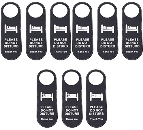 Zerodeko Etiquetas Colgantes No Molestar Para Puertas De Hotel 9.44X3.14 Pulgadas Carteles De Recordatorio Para Habitaciones Oficinas Clubes Señales Claras Y Resistentes