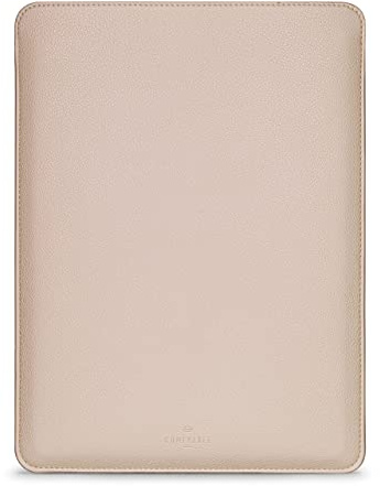 Comfyable laptopfodral 13 tum kompatibelt med MacBook Air 13 M5 2026 A3449 M4 M3 M2 M1, MacBook Pro 13 2022-2016, MacBook Neo A18, smal MacBook sleeve i konstläder, Sand