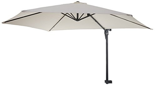 Mendler Casoria - Sombrilla para balcón (inclinable 3 m, poliéster aluminio/acero, 9 kg)