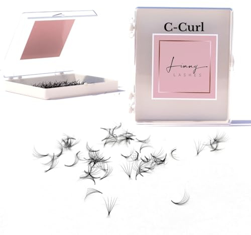 Fertige 5D Volumen Wimpern Fächer (500 Stk) D-Curl | CC-Curl | C-Curl | Längen 8-13mm handgefertigt vorgefächert (C-Curl, 11mm)