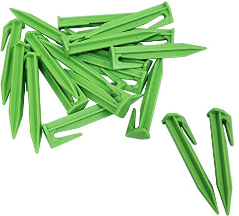 200X 3.3 Pilas de césped de Frontera Verde para cortadoras de césped, Worx landroid, Clavos de Paisaje para Vallas para Mascotas, Vallas para césped de jardín