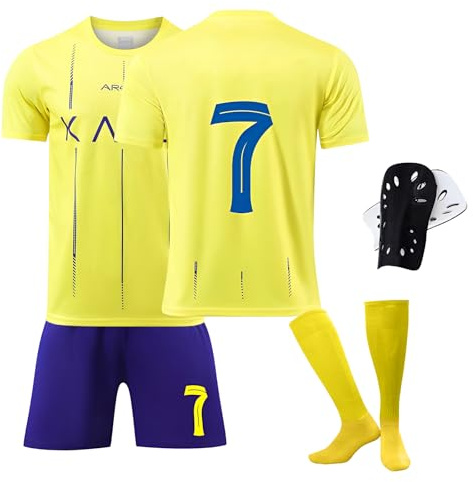 Sternstunde Trikot Sets Kinder, Hause/Auswärts Fußballtrikot für Kinder,Herren Jungen Fussball Jersey Football Trikots, Sportshirt Junge Football Training Tshirts Shorts und Socken Anzug (28)