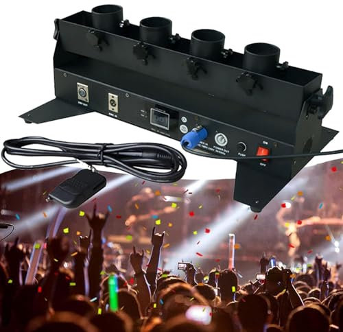 Cashwise Cañón de Lanza de Confeti inalámbrico, cañón de Confeti eléctrico, máquina de cañón de Confeti, Lanzador de Confeti de Eventos Especiales, para Matrimonio Comercial