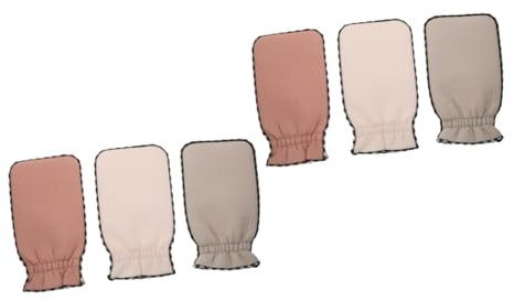 minkissy 6stücke Teiliges Von Badehandschuhen Zur Körperpeeling Und Rückenreinigung Exfolierende Doppelseitige Massagehandschuhe Für Erwachsene