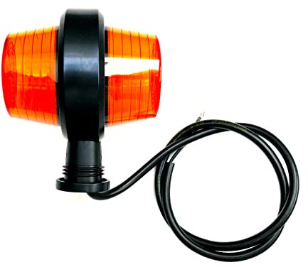MelTruck® Orange LED Blinker Blinkleuchte E9 Old School IP68 für LKW Busse Anhänger