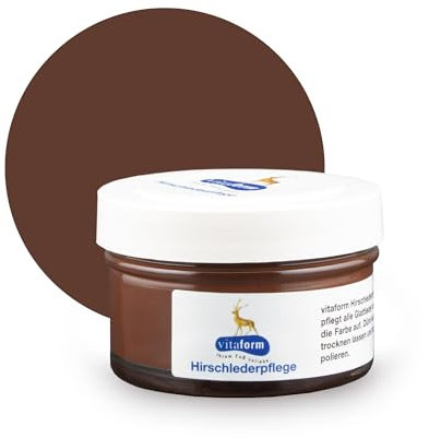 VITAFORM Schuhcreme 50 ml - Lederpflege für Schuhe aus Nappaleder – Nährt und pflegt Ihre Lederschuhe (Braun)