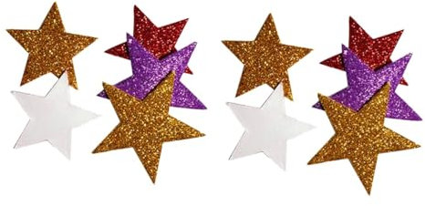 Abaodam 420 Stk fünfzackiger Sternaufkleber kreativität kreativekraft foam Bubble Flash-Wandaufkleber Weihnachtsaufkleber Hintergrund sternförmige Tapete kinderzimmer Blase schmücken