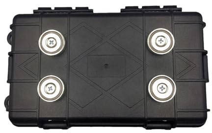 Schlüsselhalter Magnetbox – Mehrzweck-Aufbewahrungsboxen unter dem Auto | Tragbare Schlüsselbox mit Polsterung, leichter Schlüsselverstecker für einen Schlüssel draußen