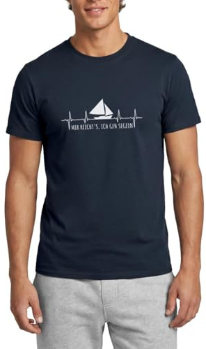 Herzschlag Mir Reichts Ich Gehe Segeln Boot Männer T-Shirt