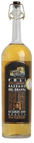 GRAPPA POLI 24 CARATI BASSANO DEL GRAPPA BARRICATA 70cl 40%