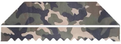 tende Da Sole Retrattile Di Ricambio Superiore A Baldacchino Di Copertura Di Ricambio Tessuto Di Ricambio Per tende Da Sole Retrattile Con Bordi Laterali (Telaio Non Incluso)(Camouflage,400x200cm)