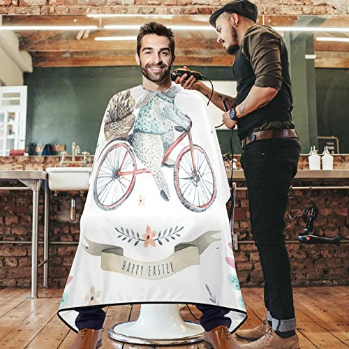 Friseurumhang Osterhase, Elegante, Blume Barber Cape Antistatisch Frisierumhang Geeignet Haar Salon Cape Für Haarschnitt Erwachsene Haushalt 140x168cm
