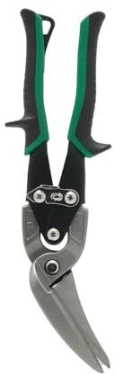 Malco Long Cut AVs Metal Cutting Snip Right Offset 2-1/4 Cut Length - Green Grip AV73