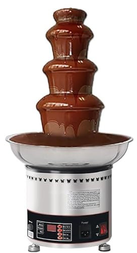 Máquina Comercial De Fuente De Chocolate, Derretimiento En Cascada De Fondue De Chocolate De 4/5/6/7 Niveles, Temperatura Ajustable: Derrite Automáticamente El Chocolate, Cuerpo De Acero Inoxidable