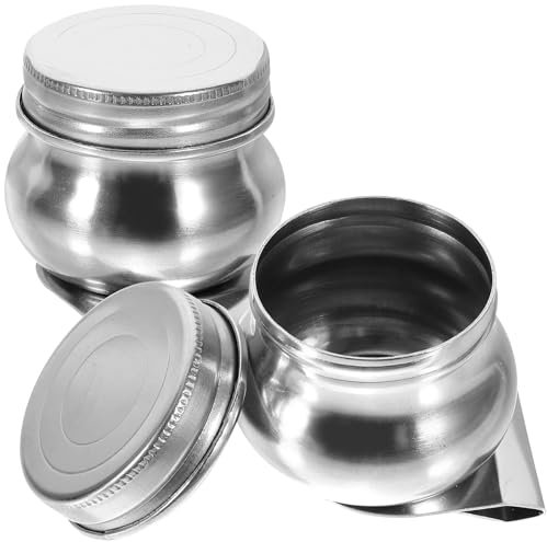 HAPINARY 2stücke Farbbecher Aus Mit Deckel Ölpalettenbecher Für Malen Praktischer Farbbehälter Zum Mischen Und Reinigen Für Künstlerbedarf Malbedarf Und Zeichenbedarf