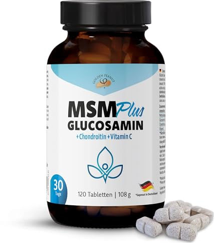 GOLDEN PEANUT MSM+ Tabletten mit Glucosamin Chondroitin Vitamin C 120 Stück
