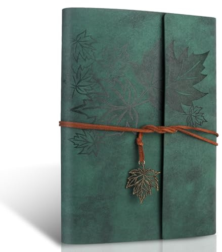 Joy & Inspiration Carnet de Notes Cuir A5, Vintage Carnet de Voyage à Remplir Croquis Agenda Cuir Rechargeable Livre Vierge, Journal Intime Classeur a5 Cadeau Pour L'Écriture Poètes Voyageurs Journal