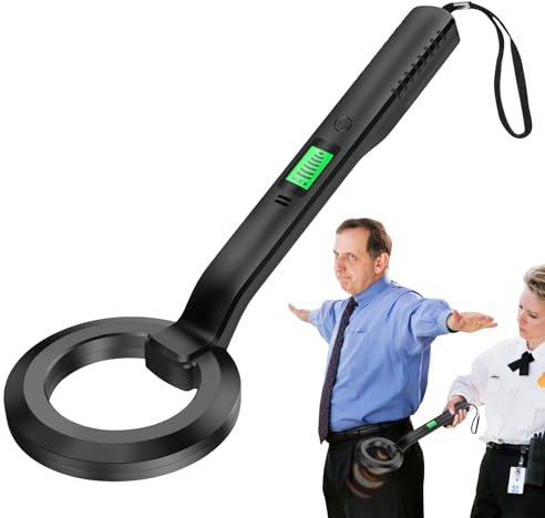 Detector de metales portátil - Alta sensibilidad con pantalla LCD | Herramienta ergonómica para investigación de oro, adecuada para niños y adultos, detección de esquinas de diseño, ideal para