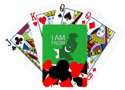 no/no I Am From Pakistan National Flag Country Symbol Poker Playing Card Classic Game