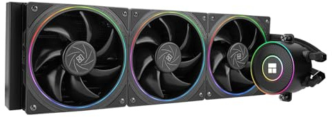 Thermalright Aqua Elite 360 V5 ARGB Black CPU Liquid Cooler, 360 Cooling Row Size,3xTL-S12 PWM Fans,for AM4/AM5,Intel LGA115X/1200/1700/1851, AIO CPU Cooler