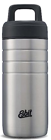 Esbit Bouteille isotherme Majoris | Gobelet isotherme | Acier inoxydable | sans BPA | Noir, argent & plus | 1L & plus | Grande ouverture
