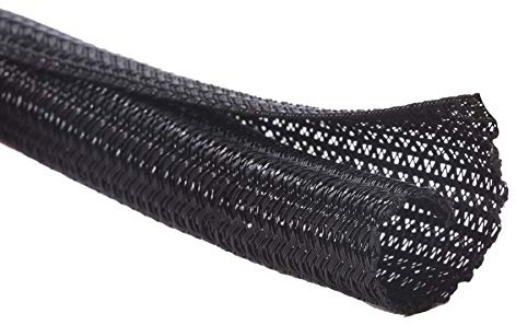 Alex Tech 3mm-3.1m Guaina Cavi Self-closing Raccogli Cavi Nascondi Cavi Guaina Per Cavi Per Ufficio Casa Auto - Nero
