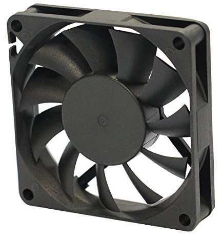 Rhombutech® Flüsterleiser Lüfter, 60x60x10mm, Gleitlager DC12V 0.13A, 3 Pins, NAS Lüfter (1X 60/60/10)