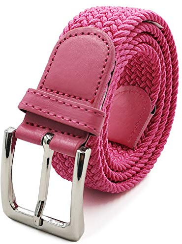 Glamexx24 Elastischer Gürtel Unisex, Geflochtener Stretchgürtel für Damen & Herren, Stufenlos Verstellbarer Stoffgürtel ohne Löcher, Flechtgürtel für Jeans & Freizeithosen (Breite: 3,5 cm)
