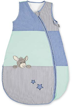 Sterntaler Sommer-Schlafsack für Kleinkinder, Esel Emmi, Reißverschluss, Größe: 70 cm, Mehrfarbig