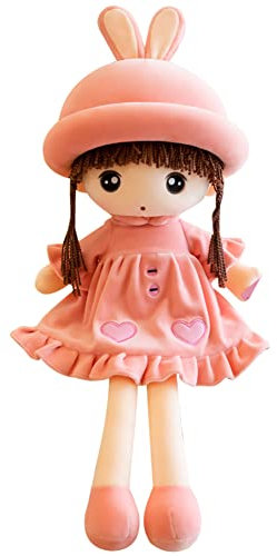 JAWSEU Weiche Stoffpuppe 50cm, Fee Plüschpuppe Süße Hase Kuscheltier Stoffpuppe Weiche Kaninchen Stofftier Gefüllte Prinzessin Puppe Geschenke Babypuppe Ragdoll Spielzeug