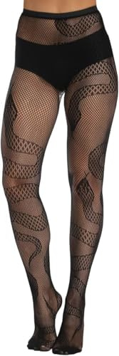 Buitifo Frauen Strumpfhosen Gemusterte Fischnetz Strümpfe | Oberschenkel Hohe Strumpfhosen Leggings,Netzstrumpfhose,Elastisch Hohe Taille,Einheitsgröße