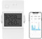 SONOFF LCD Digitaler Stromzähler, Smart Wlan Energiezähler 1 Phase 16A/4000W, DIN-Schienen-Wechselstromzähler mit Stromverbrauchsmessung und Überlastschutzfunktion, Kompatibel mit Alexa/Google Home