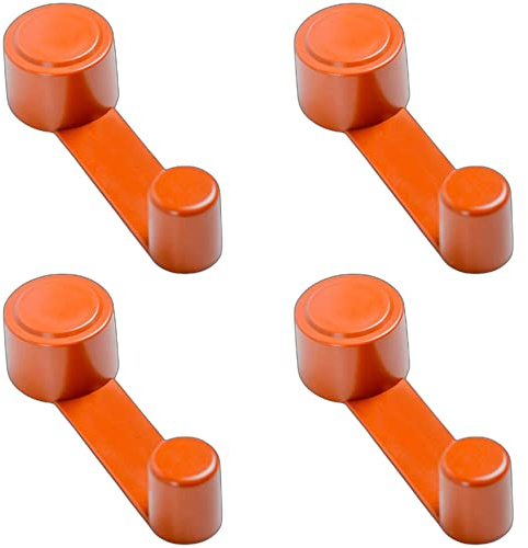 Sujeta Puertas Suelo Adhesivo - Tope Puerta Retenedor que Actúa como Sujeta Puerta. Aguanta Puertas Adhesivos Giratorio para Evitar Portazos. Door Stopper (Marron)