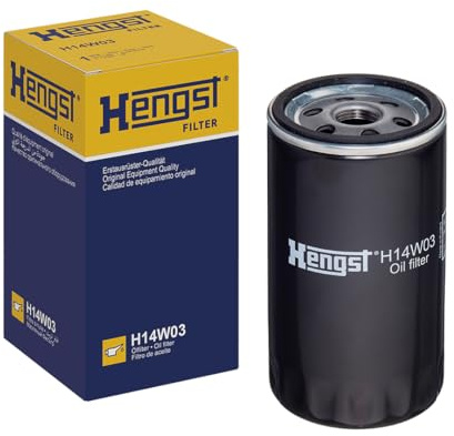 HENGST - Ölfilter H14W03 - Öl-Anschraubfilter für KFZ | Hochwertiger Motorölfilter für KFZ mit Otto- oder Dieselmotor - Robuster Ölfilter mit hoher Schmutzaufnahmefähigkeit