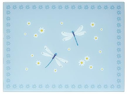 Cooksmart British Designed Glass Worktop Saver | Glass Worktop Savers for Kitchen with Lovely Designs | Kitchen Worktop Protector for All Type of Kitchens - English Meadow