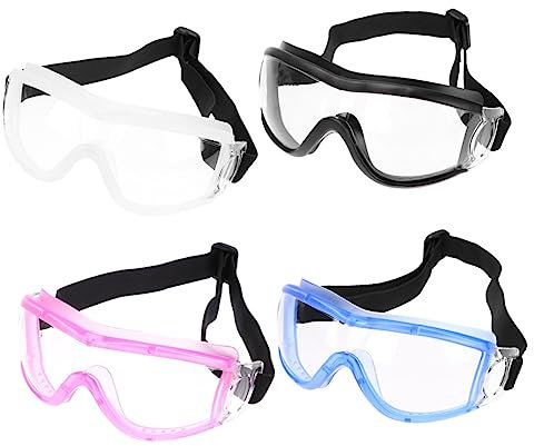 Toddmomy 4stücke Skibrille Schwarz Fahrradbrille Schwarz Radfahrbrillen Mit Spuckschutz Schutzbrillen Outdoorbrillen Leicht Und Haltbar Für Altersgruppen
