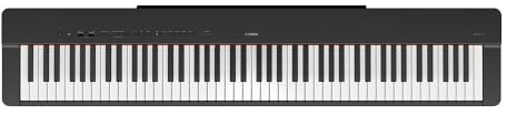 P 225B - Piano digital de 88 teclas sensibles con fuente y pedal Yamaha