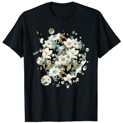 Cute Hellebore Inspired Flower Plant Lover Gardener women T-Shirt