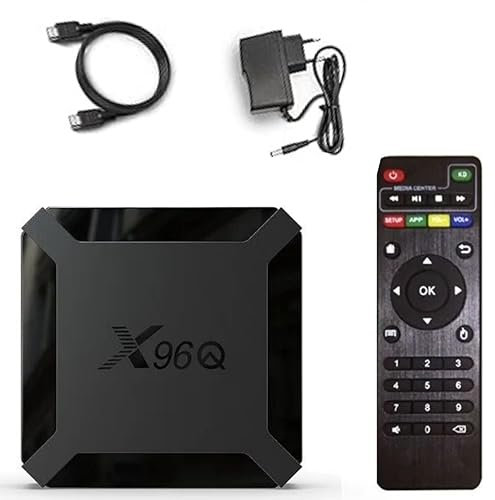 X96Q - Caja multimedia (Android 10.0/2 GB de RAM, 16 GB de ROM), caja de TV 4K con procesador Quad-Core de 64 bits WiFi, calidad HD 4K, soporte H.265