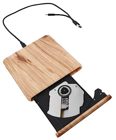 CAXUSD Lecteur Graveur DVD-RW USB 3.0 Externe en Abs pour Ordinateur