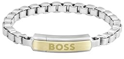 BOSS Jewelry Gliederarmband für Herren Kollektion DEVON aus Edelstahl Bicolor - 1580597S