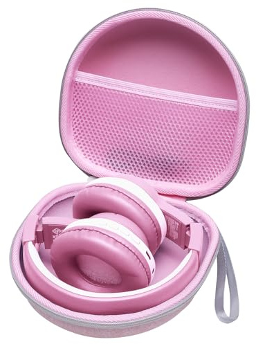 XANAD Tasche für Universal Klappbare Kopfhörer Kinder (Rosa) | Kompatibel mit JBL Junior 470NC 320BT, iClever, POGS, EarFun, JoySpark, Marshall Major V, DOQAUS, UGREEN, PowerLocus