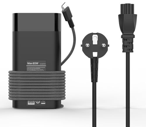 DECSZDY 65W USB-C Ladekabel Ladegerät Kompatibel mit HP Elitebook 840 845 830 850 835 660 665 G11 G10 G9 G5 G6 G7 G8 Elitebook x360 1030 1040 Spectre X360/Chromebook/ProBook TPN-LA23 Laptop Netzteil