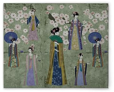 A.S. Création Leinwandbild Asiatisch - Wandbild in Grün, Blau - 50 x 40 cm - DD131991