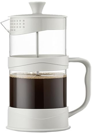 Cafetera Francesa, Prensa De Café De Acero Inoxidable Con Sistema De Filtración De 3 Niveles, Vidrio De Borosilicato Resistente Al Calor, Para Los Amantes Del Té Y El Café(800ml)