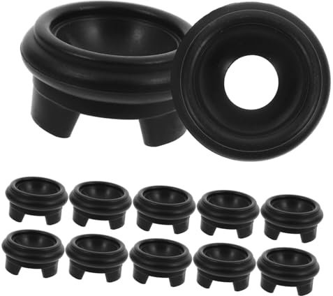 12pcs Gourd Base Stand for Crystal Ball Display 2.5cm Black Decorative Support Vintage Ornament Holder for Home and Event Decoration