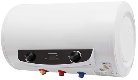 Elektrischer Warmwasserbereiter 35L mit Handbrause, 2000W, Wandmontage, Temperaturregelung 25-75°C, IPX4 wasserdicht, inkl. Armatur und Schläuche, ideal für Dusche und Badezimmer