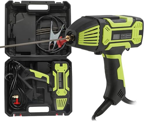 AXGCAA Poste à souder Portable 4600 W avec réglage du Courant de 20 à 200 A, kit d'outils de soudage avec Affichage numérique et onduleur IGBT, pour Baguettes de soudage de 2,5 mm et 3,5 mm(Green)